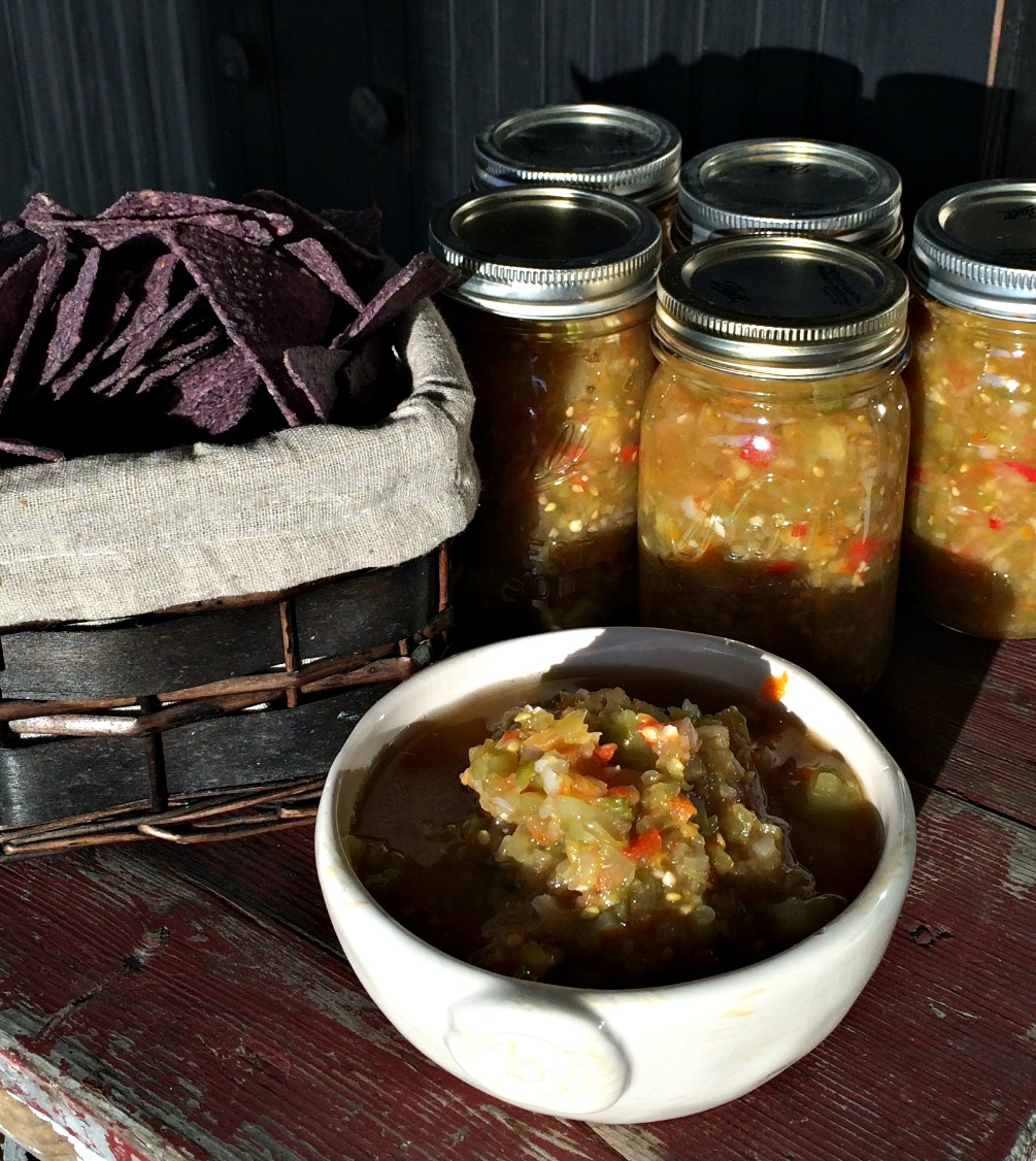 Green Tomato Salsa – Making, Canning and This is so Good it’s Ridiculous!