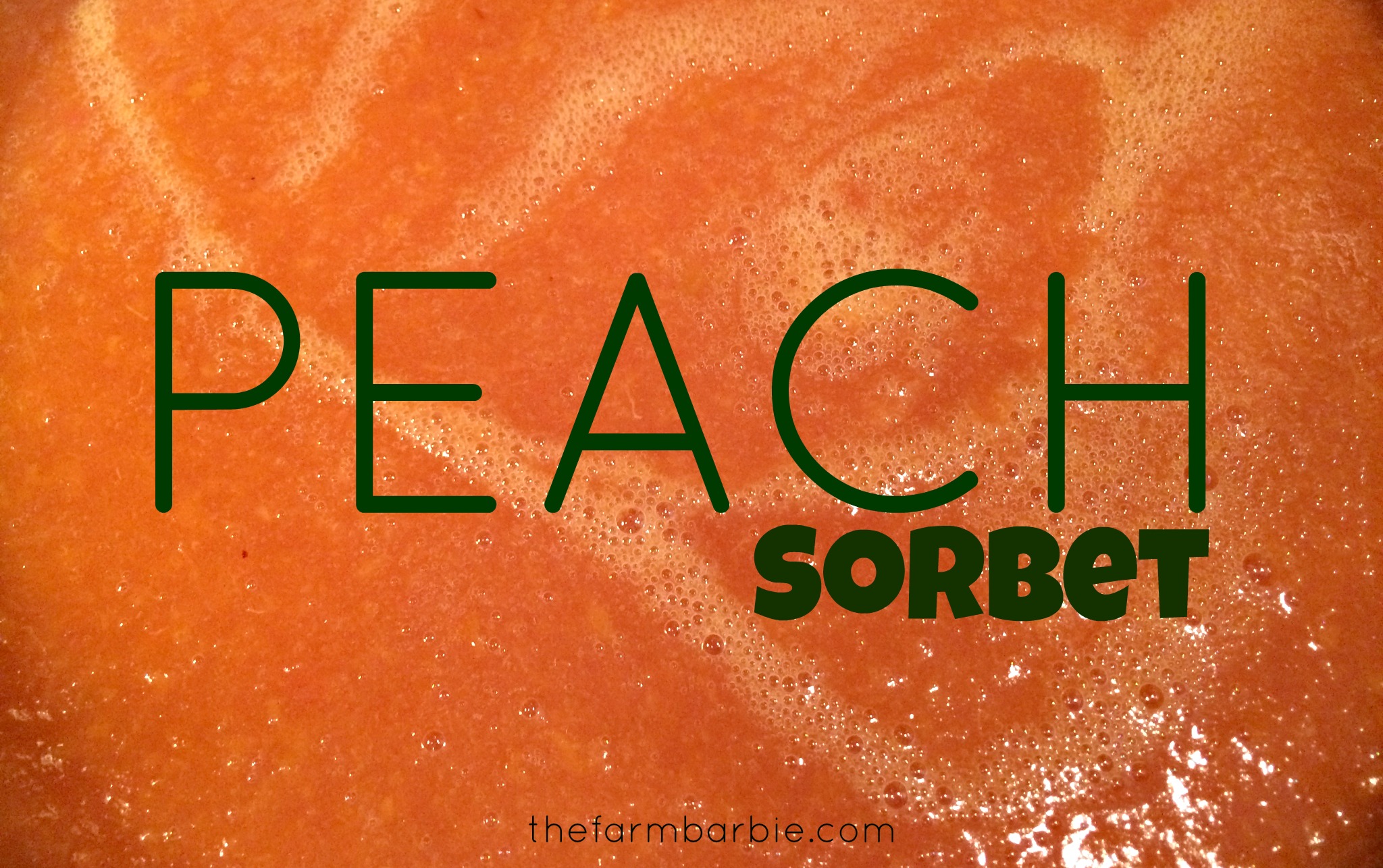 Peach Sorbet Recipe