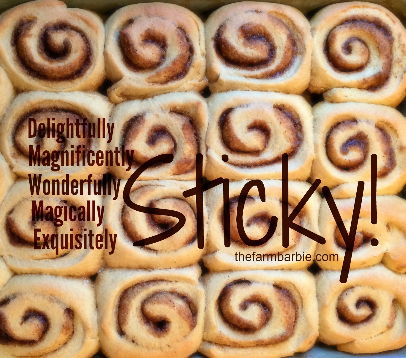 Sticky Buns With Fresh Milled Flour- Recipe