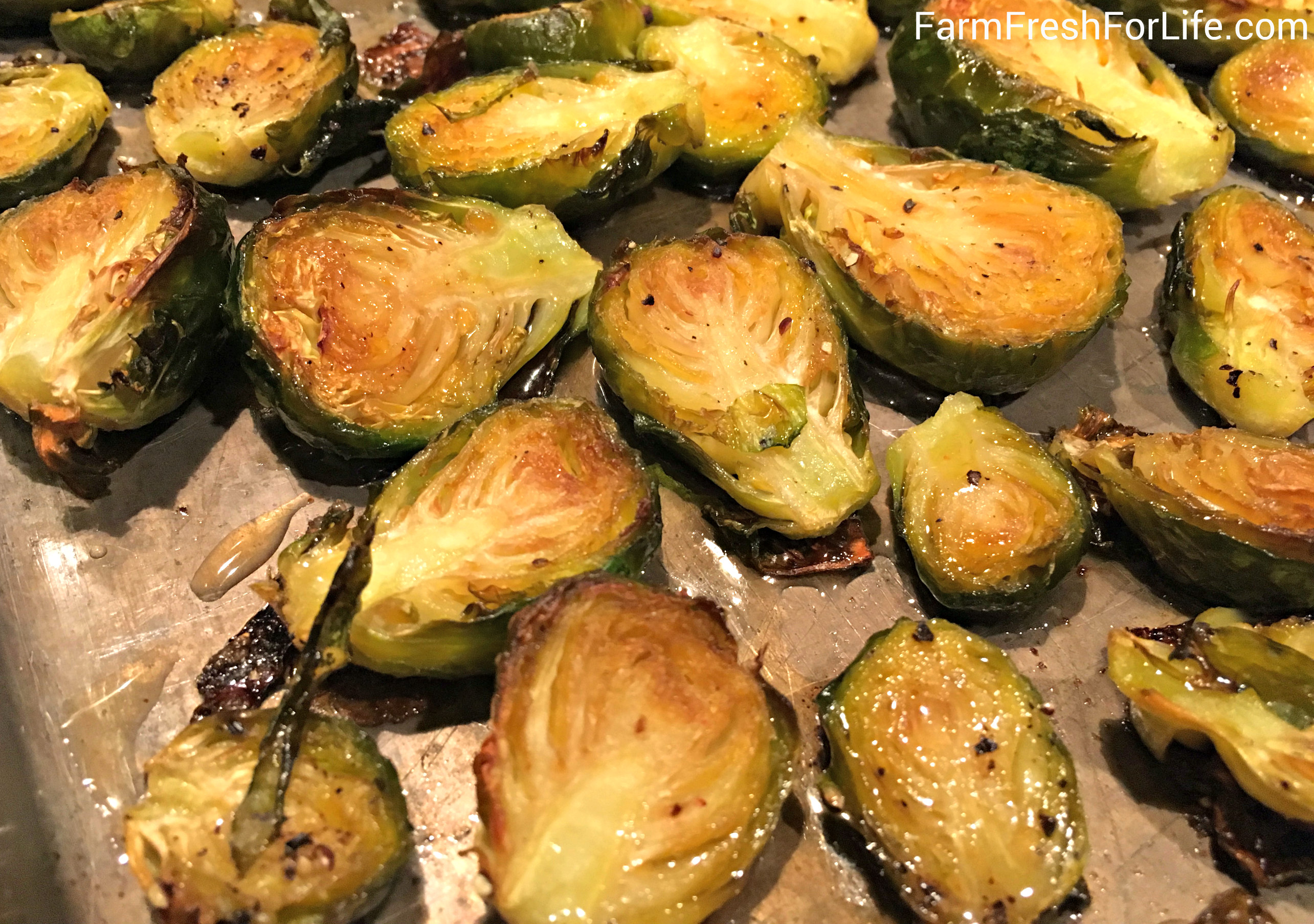 Roasted Brussels Sprouts with Balsamic Honey (Premium)