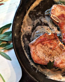Pork Chops With Butter & Sage (Premium)