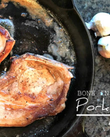Bone-in Pork Chops with Garlic (Premium)