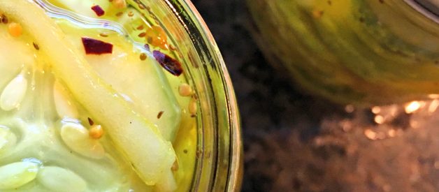 This Week in My Kitchen:  Cucumbers, Cheese & Blackberries (JTMWTC)