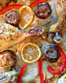 Lemon Pepper Chicken Sheet Pan Supper