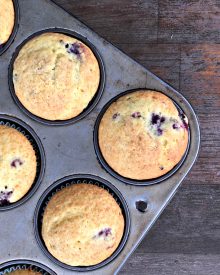 Ina Garten’s Blueberry [or Blackberry] Coffee Cake Muffins