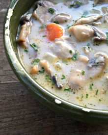 Creamy Chicken & Mushroom Soup