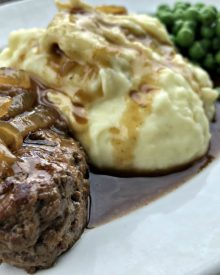 Hamburger Steaks with Onions (Premium)