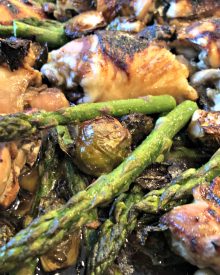 Chicken Sheet Pan with Brussels Sprouts & Asparagus (Premium)