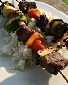 July Menu 2 – Beef Kabobs, Grilled Pork Chops, & Chicken Wings (JTMWTC)